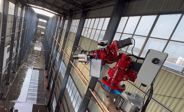 Мониторот за пожар со автоматско следење сега е целосно составен, тестиран и ќе биде испратен наскоро